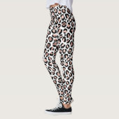 Leggings Poster de animal rose Gold et Black Empreinte de l (Gauche)