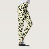 Leggings Poster de animal Vache Moderne Motif Sur Pastel Ja (Droite)