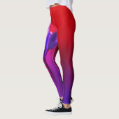 Leggings Poster pourpre Tulip Haze (Gauche)