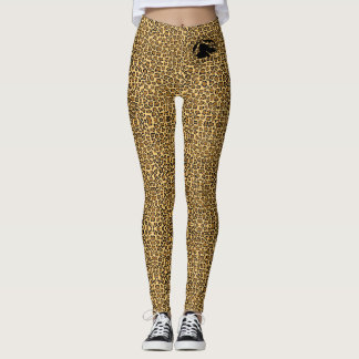 Leggings posters de animaux avec logo B&BE noir