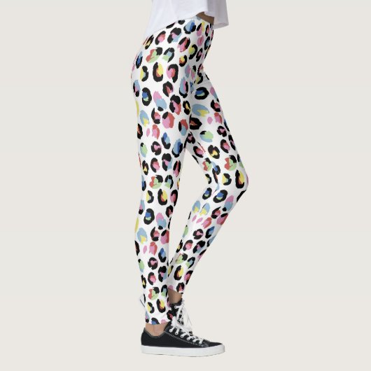 Leggings Posters de animaux colorés personnalisés (Droite)
