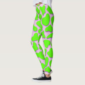 Leggings Posters de animaux de vache verte Neoncor (Gauche)
