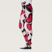 Leggings Posters de animaux du coeur (Gauche)