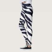 Leggings Posters de animaux noirs et blancs pour f (Gauche)