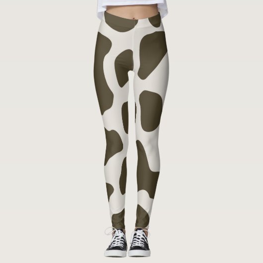 Leggings posters de animaux rouges (Devant)