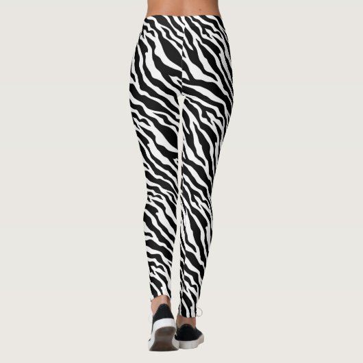 Leggings Posters de animaux Zebra Stripe (Dos)