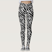Leggings Posters de animaux Zebra Stripe (Devant)