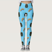 Leggings Pot de dessin en or arc-en-ciel (Devant)