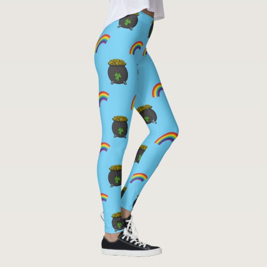 Leggings Pot de dessin en or arc-en-ciel (Droite)