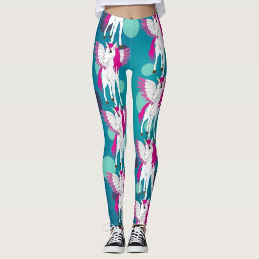 Leggings Pots bleus de la Unicorn (Devant)