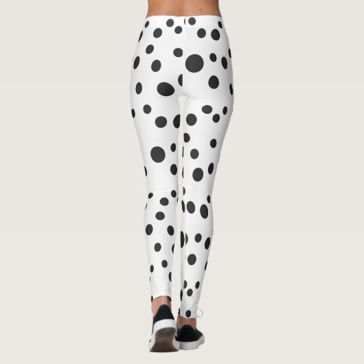 Leggings Pots noirs dalmatiens (Dos)