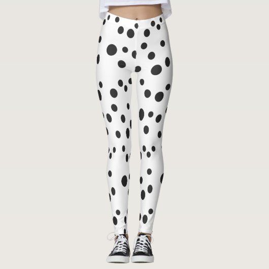 Leggings Pots noirs dalmatiens (Devant)