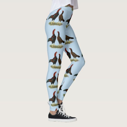Leggings Poules Aseel Black Red (Droite)