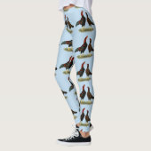 Leggings Poules Aseel Black Red (Gauche)