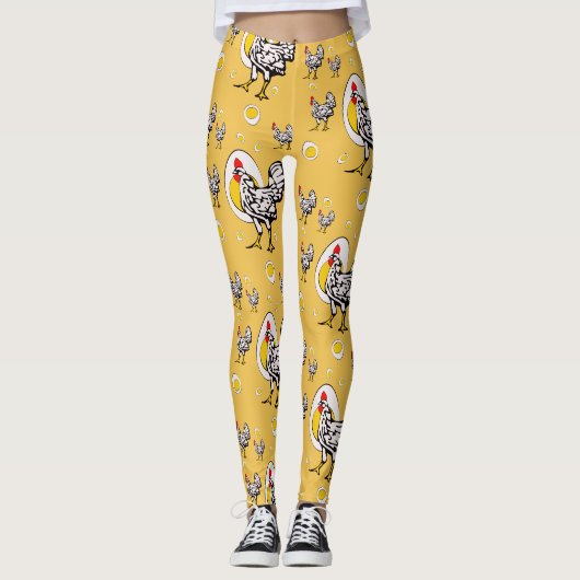 Leggings Poules Rétro (Devant)