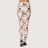 Leggings Poulets mignons sur le beige léger (Dos)