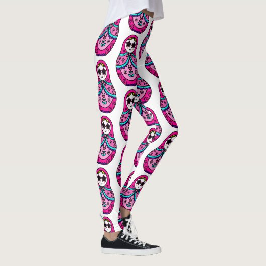 Leggings poupée russe rose (Droite)