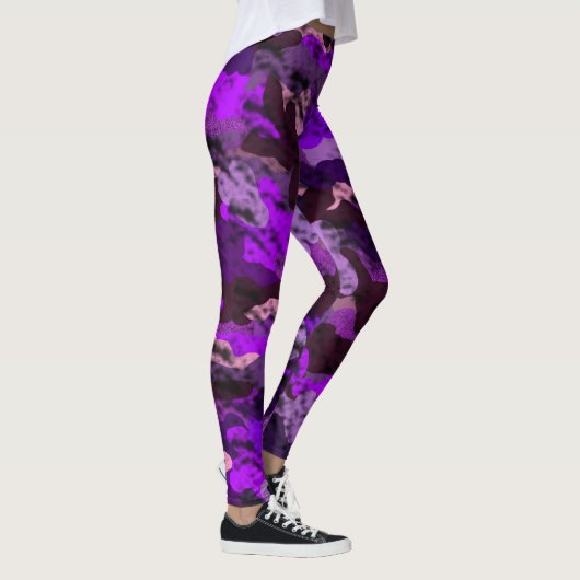 Leggings pour dames Camo violet (Droite)