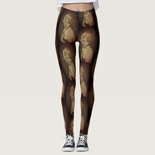 Leggings pour dames de mode vintage (Devant)