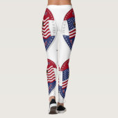 Leggings Pour Dieu et comté avec croix et drapeau (Dos)