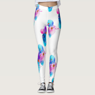 Leggings pour femmes à motif de bulles de galaxie