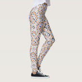 Leggings pour femmes à Motif multiple orange/bleu (Droite)