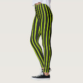 Leggings pour femmes à motif rayé vertical (Gauche)