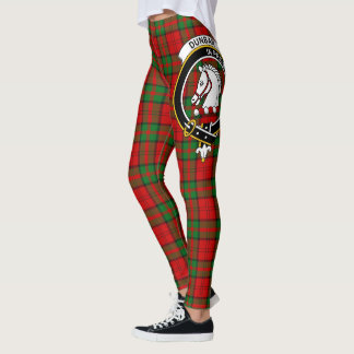 Leggings pour femmes à tartan du crest du clan Dun