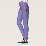 Leggings pour femmes Ajouter votre texte d'image p<br><div class="desc">Personnalisé Ajouter Votre Nom De Texte Image Logo Moderne Élégant Modèle Périwinkle Leggings Bleus.</div>