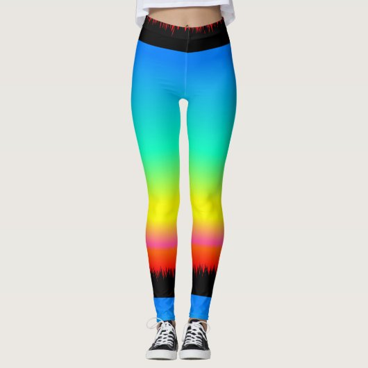 Leggings pour femmes arc-en-ciel (Devant)