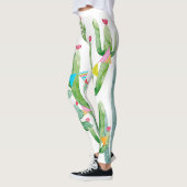 Leggings pour femmes Boho Llama Bohemian Cactus De (Gauche)