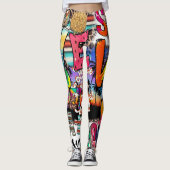 Leggings pour femmes Bold Summer Graphics (Devant)