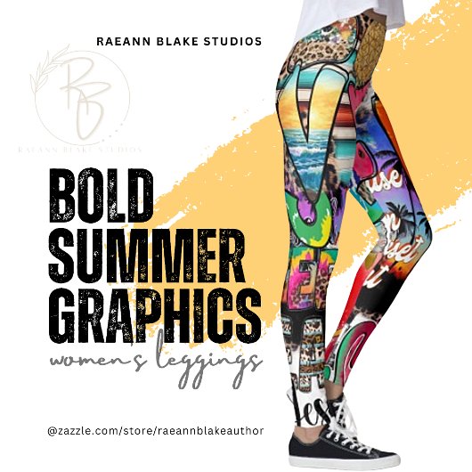 Leggings pour femmes Bold Summer Graphics