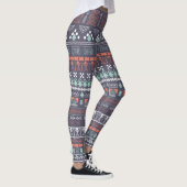 Leggings pour femmes Brown Aztec Multi Blend (Droite)