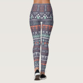 Leggings pour femmes Brown Aztec Multi Blend (Dos)