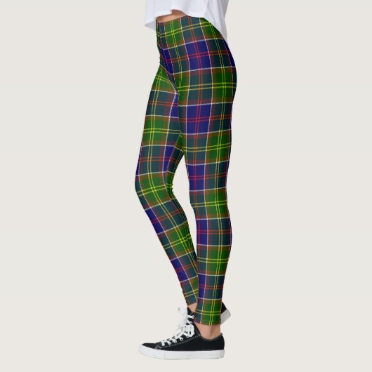 Leggings pour femmes Clan Scotstee Tartan Whitefoo (Gauche)