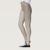 Leggings pour femmes de créatrice géométrique arge (Gauche)