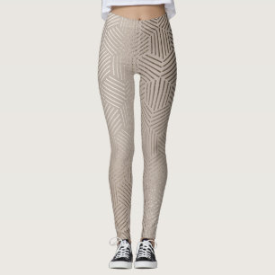 Leggings pour femmes de créatrice géométrique arge