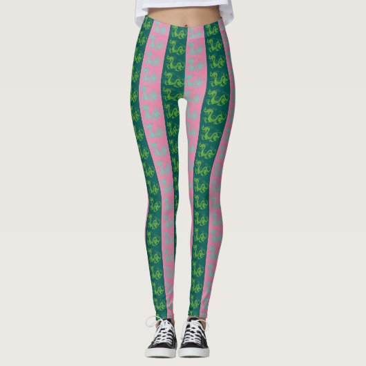 Leggings pour femmes dragons (Devant)
