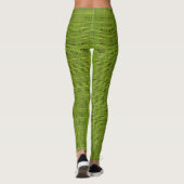 Leggings pour femmes en maille verte (Dos)