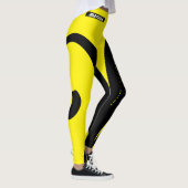 Leggings pour femmes Jaune noir (Droite)
