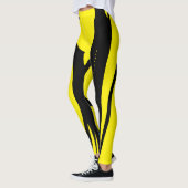 Leggings pour femmes Jaune noir (Gauche)