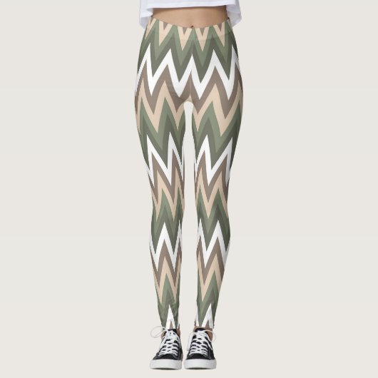 Leggings pour femmes Motifs Multi Zig Zag (Devant)