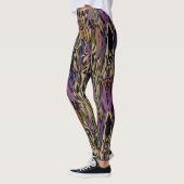 Leggings pour femmes multi-couleurs design (Gauche)
