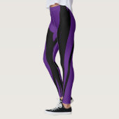 Leggings pour femmes noir foncé violet (Gauche)