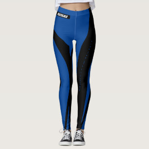 Leggings pour femmes noir Royal Blue
