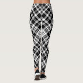 Leggings pour femmes noirs blancs (Dos)