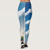Leggings pour femmes Ocean Waves (Dos)