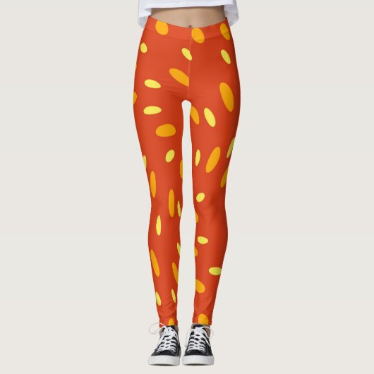 Leggings pour femmes orange (Devant)