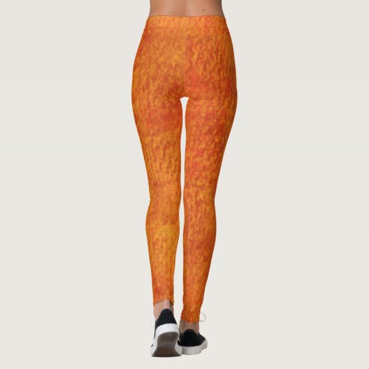 Leggings pour femmes orange (Dos)